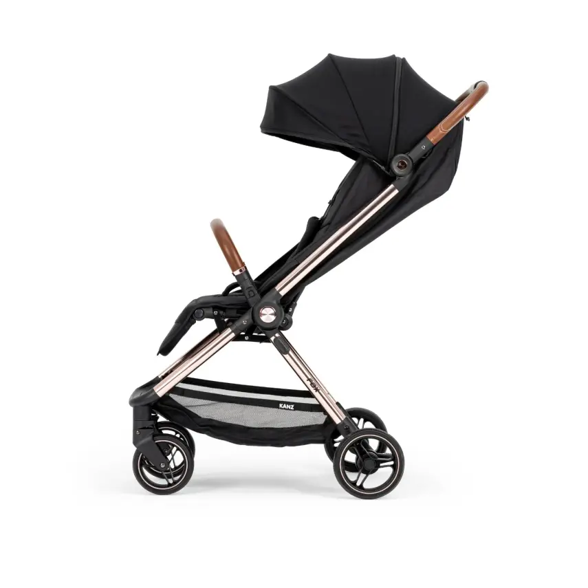 Kanz Fox Tek Elle Otomatik Kapanabilir Kabin Bebek Arabası Siyah - 3