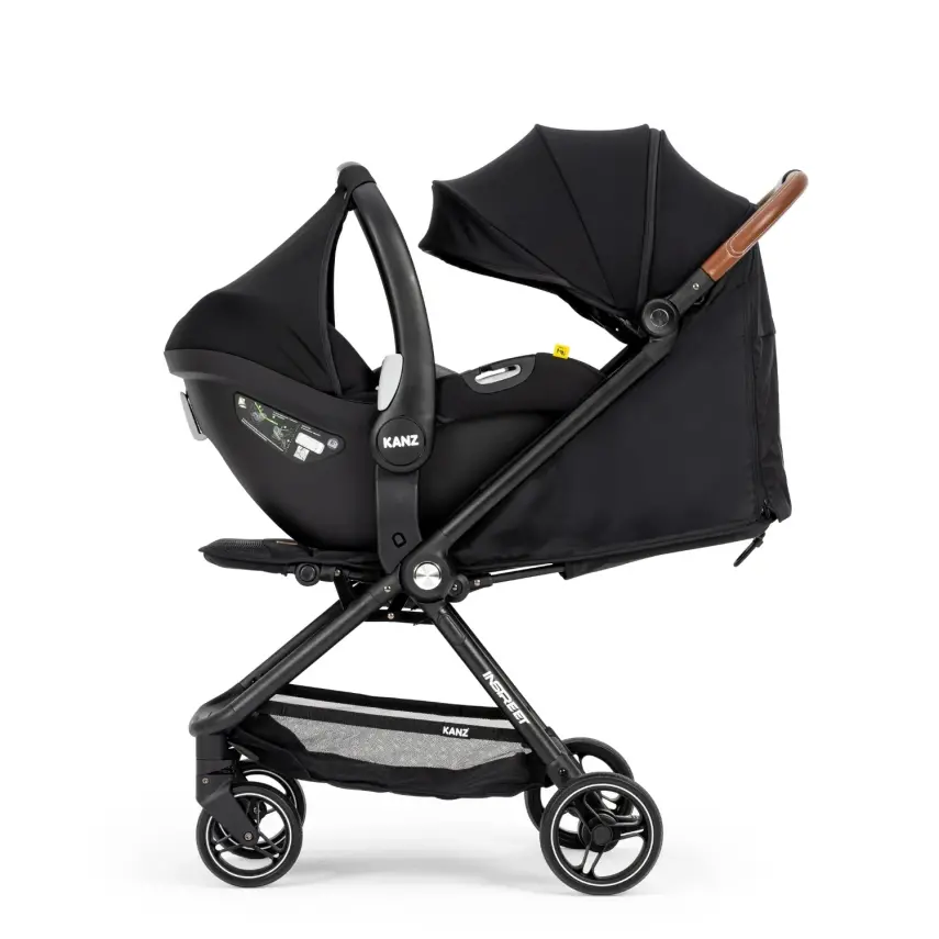 Kanz İnstreet Tek Elle Kapanabilir Travel Sistem Bebek Arabası Black - 8