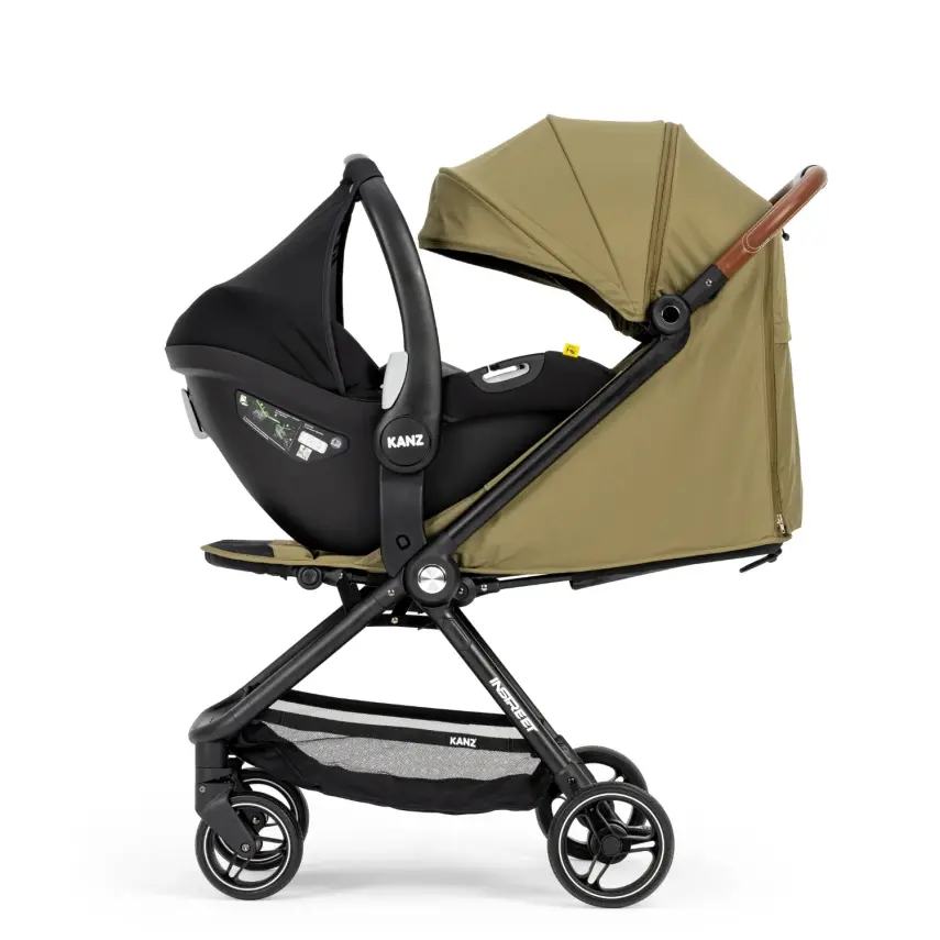 Kanz İnstreet Tek Elle Kapanabilir Travel Sistem Bebek Arabası Green - 7