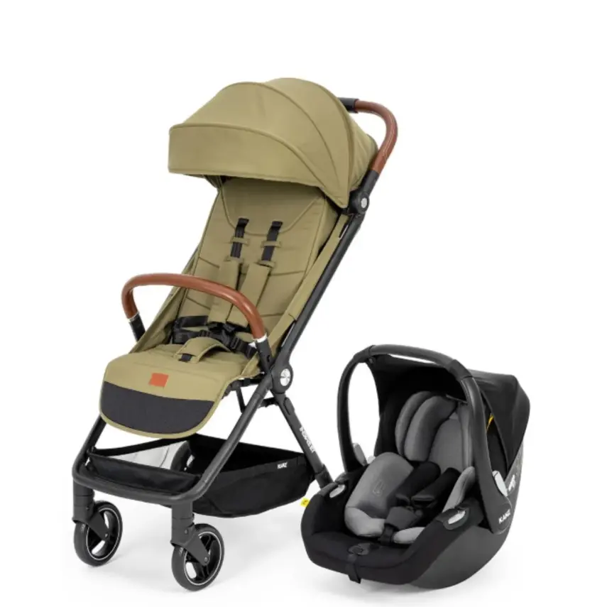 Kanz İnstreet Tek Elle Kapanabilir Travel Sistem Bebek Arabası Green - 1