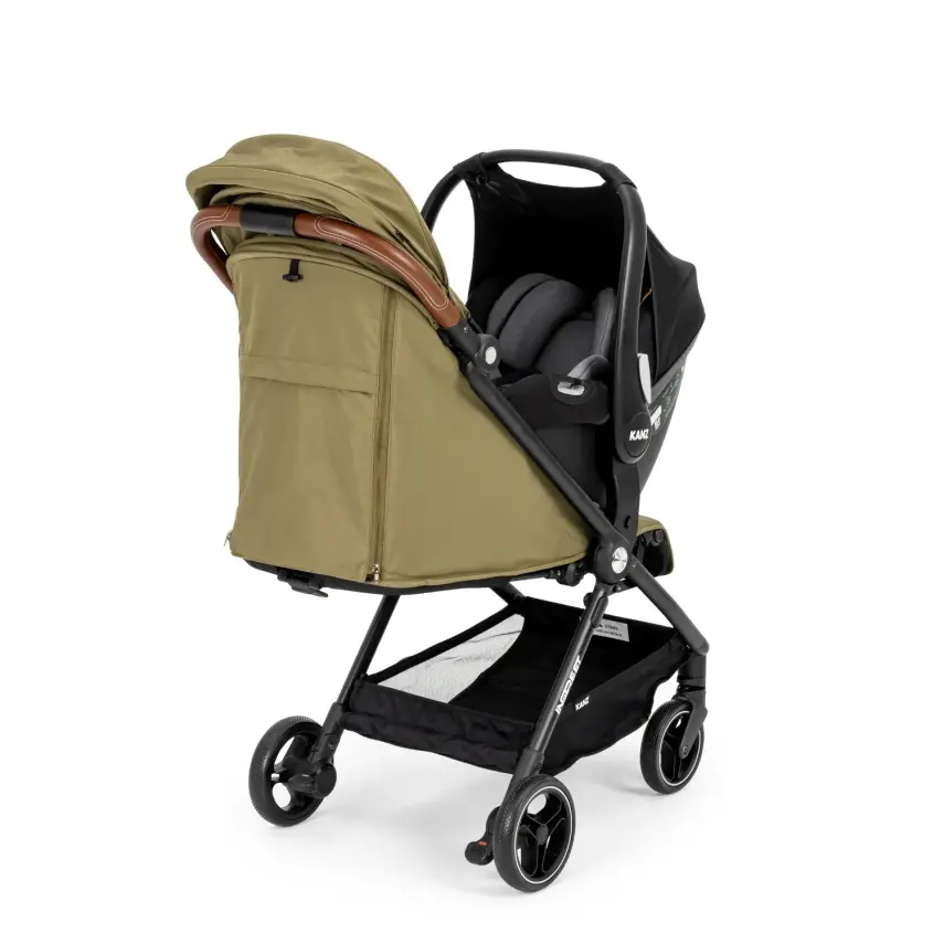 Kanz İnstreet Tek Elle Kapanabilir Travel Sistem Bebek Arabası Green - 6