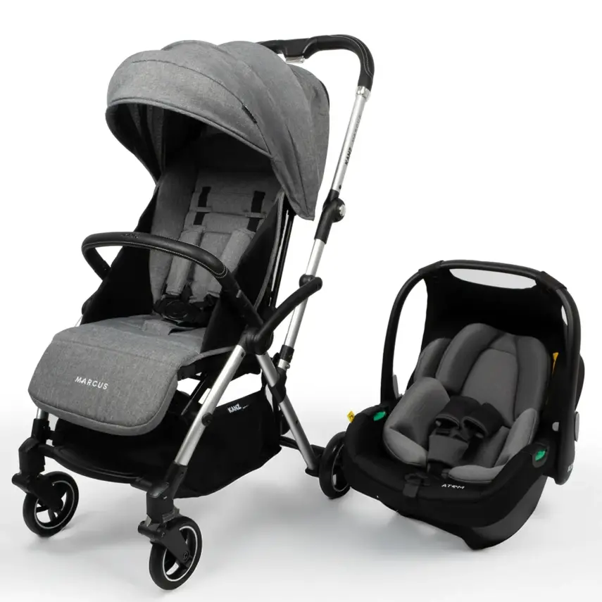 Kanz Marcus Çift Yönlü Travel Sistem-Seyahat Sistem Bebek Arabası Heavy Grey - 2