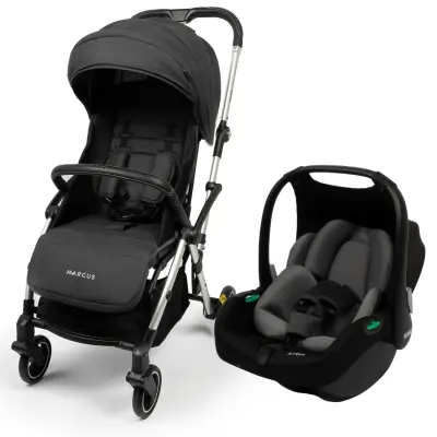 Kanz Marcus Çift Yönlü Travel Sistem-Seyahat Sistem Bebek Arabası Raisin Black - 2