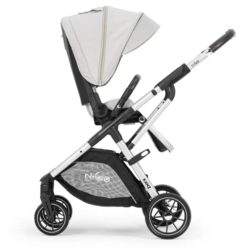 Kanz N-Go Çift Yönlü Tek Elle Katlanabilen Travel Sistem Bebek Arabası Bej - 7