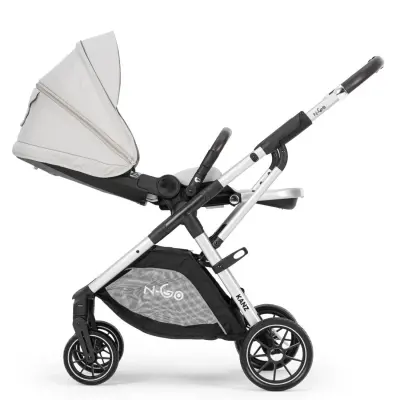 Kanz N-Go Çift Yönlü Tek Elle Katlanabilen Travel Sistem Bebek Arabası Bej - 14