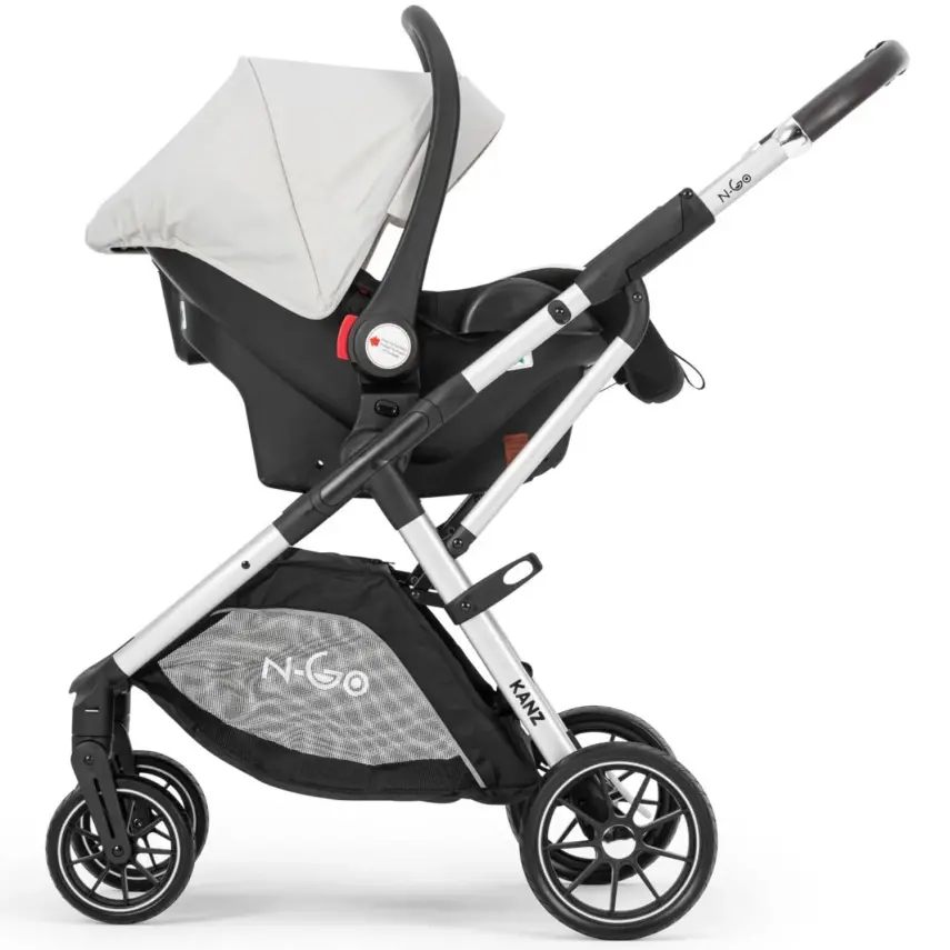 Kanz N-Go Çift Yönlü Tek Elle Katlanabilen Travel Sistem Bebek Arabası Bej - 21