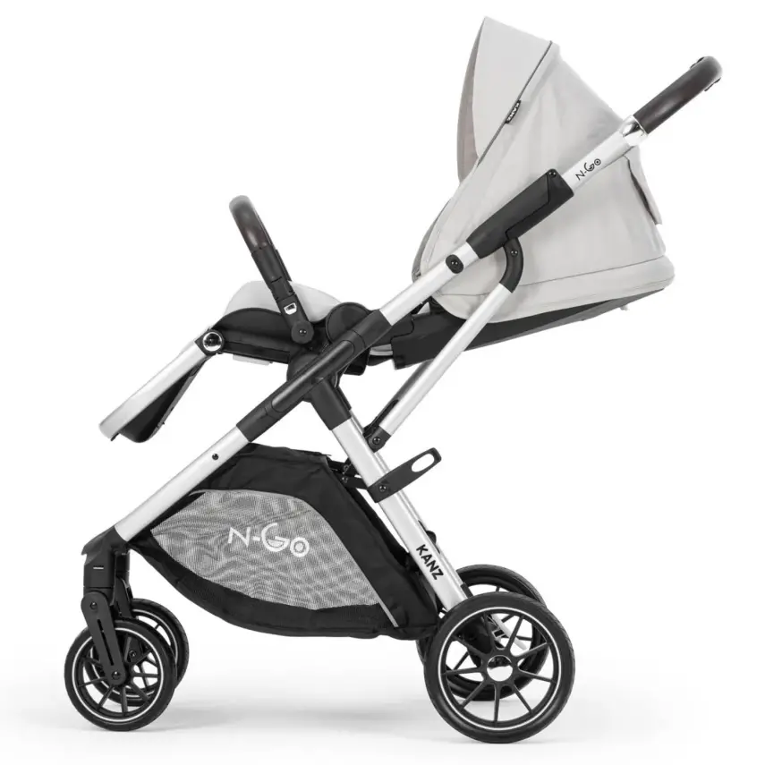 Kanz N-Go Çift Yönlü Tek Elle Katlanabilen Travel Sistem Bebek Arabası Bej - 17