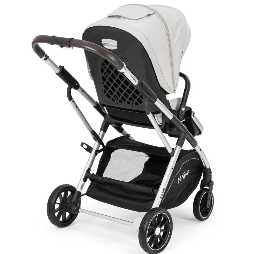Kanz N-Go Çift Yönlü Tek Elle Katlanabilen Travel Sistem Bebek Arabası Bej - 5