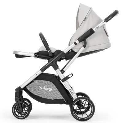 Kanz N-Go Çift Yönlü Tek Elle Katlanabilen Travel Sistem Bebek Arabası Bej - 13
