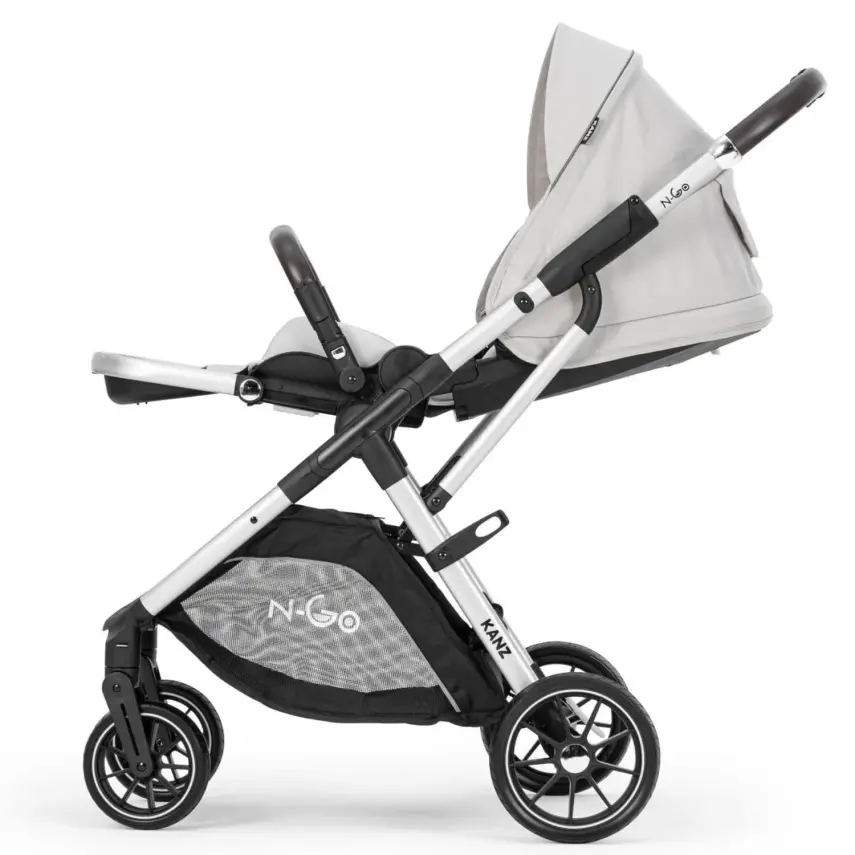 Kanz N-Go Çift Yönlü Tek Elle Katlanabilen Travel Sistem Bebek Arabası Bej - 13