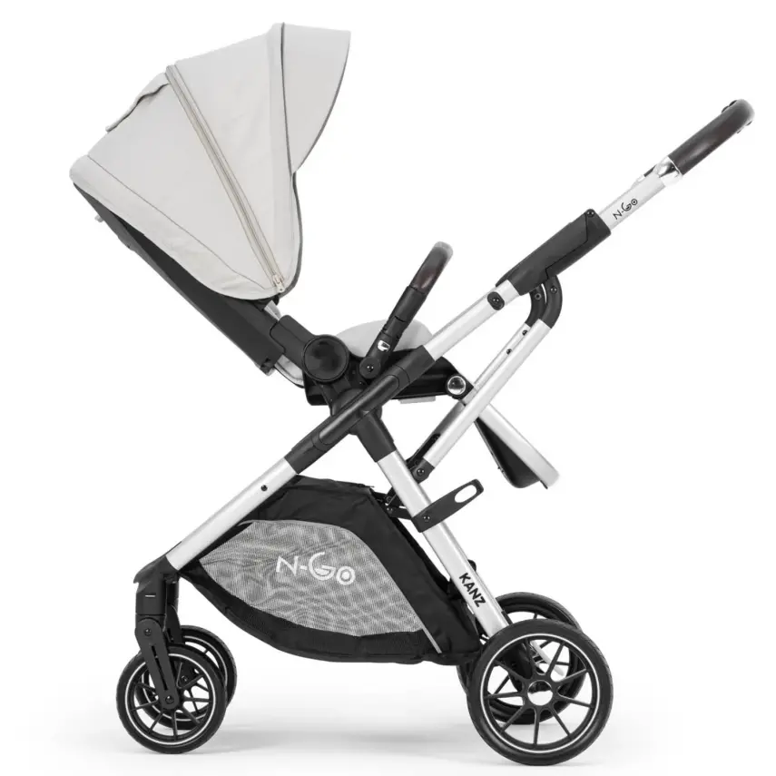 Kanz N-Go Çift Yönlü Tek Elle Katlanabilen Travel Sistem Bebek Arabası Bej - 15