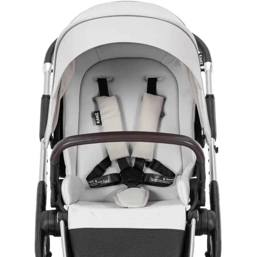 Kanz N-Go Çift Yönlü Tek Elle Katlanabilen Travel Sistem Bebek Arabası Bej - 19