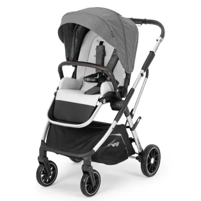 Kanz N-Go Çift Yönlü Tek Elle Katlanabilen Travel Sistem Bebek Arabası Gri - 5
