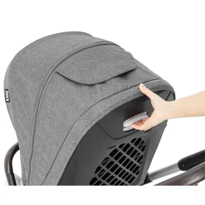 Kanz N-Go Çift Yönlü Tek Elle Katlanabilen Travel Sistem Bebek Arabası Gri - 15
