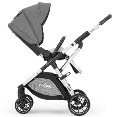 Kanz N-Go Çift Yönlü Tek Elle Katlanabilen Travel Sistem Bebek Arabası Gri - 12