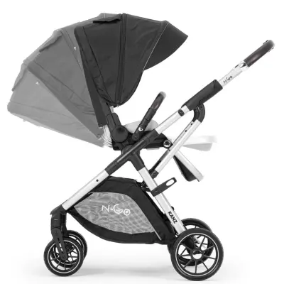 Kanz N-Go Çift Yönlü Tek Elle Katlanabilen  Travel Sistem Bebek Arabası Siyah - 13