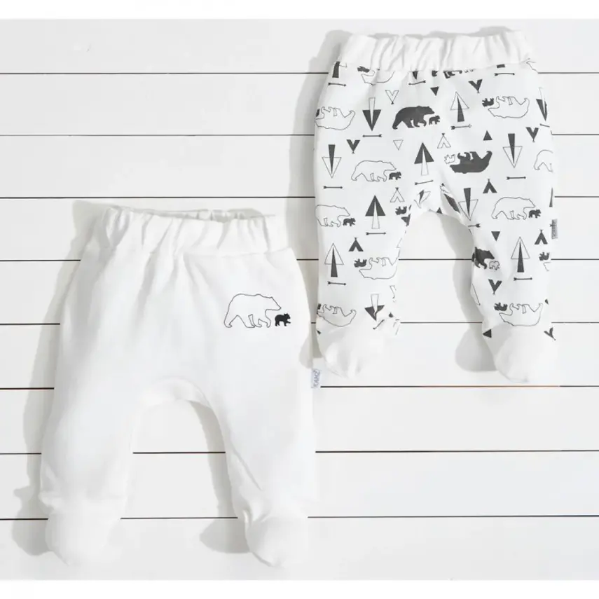 Kanz Pantolon Patikli 2li Baby Bear Siyah - 1