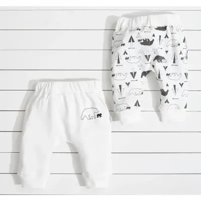 Kanz Pantolon Patiksiz 2li Baby Bear Siyah