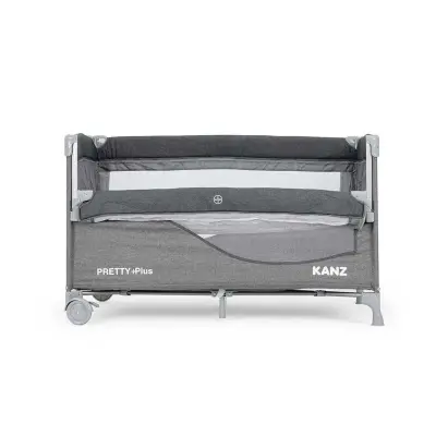 Kanz Pretty Plus Anne Yanı Park Yatak 70X120 Cm Füme  - 3