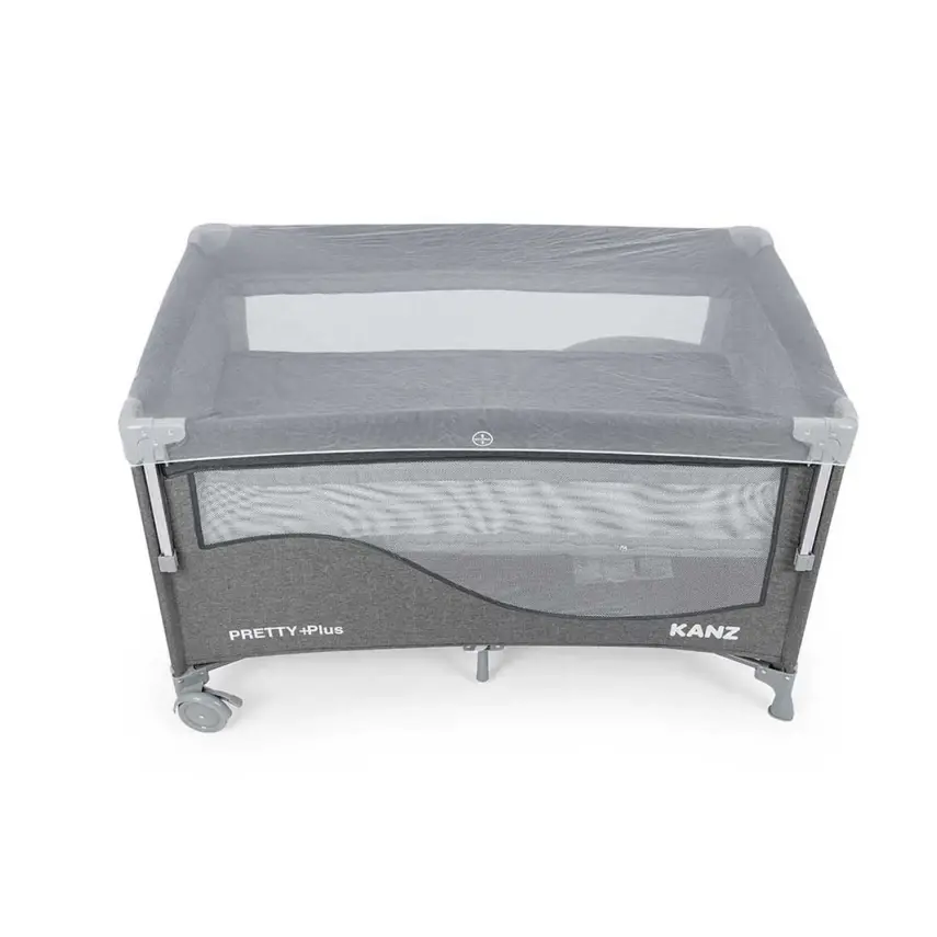 Kanz Pretty Plus Anne Yanı Park Yatak 70X120 Cm Füme  - 7