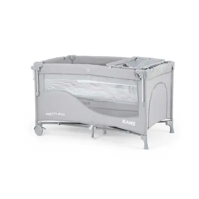 Kanz Pretty Plus Anne Yanı Park Yatak 70X120 Cm Gri  - 3