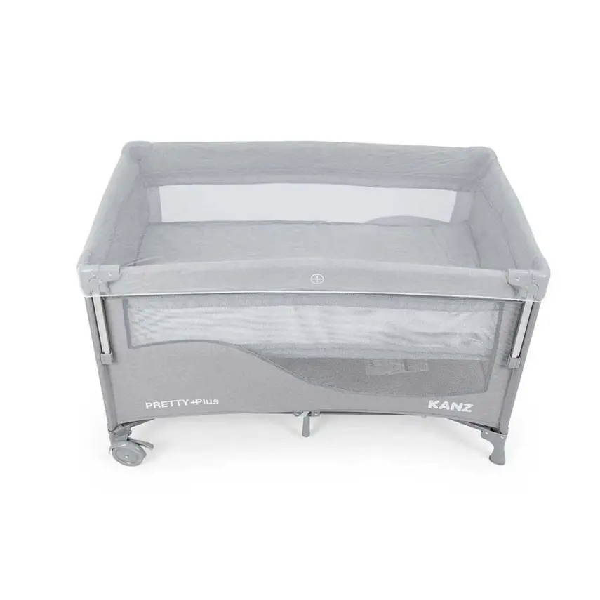 Kanz Pretty Plus Anne Yanı Park Yatak 70X120 Cm Gri  - 9