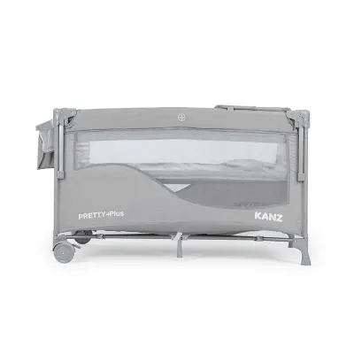 Kanz Pretty Plus Anne Yanı Park Yatak 70X120 Cm Gri  - 4