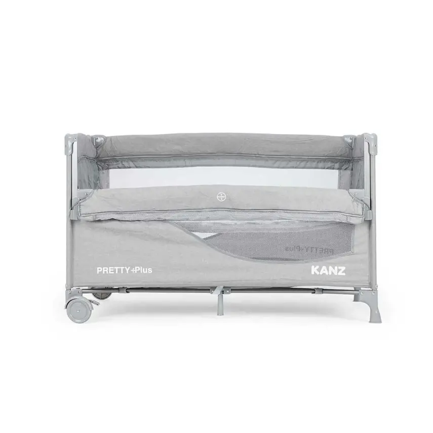 Kanz Pretty Plus Anne Yanı Park Yatak 70X120 Cm Gri  - 10