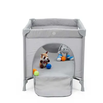 Kanz Pretty Plus Anne Yanı Park Yatak 70X120 Cm Gri  - 5