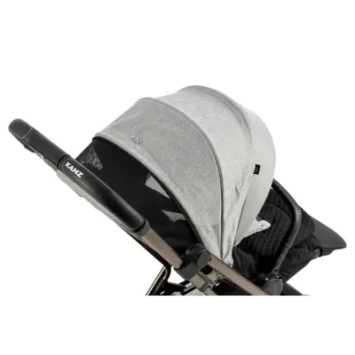 Kanz Smart Çift Yönlü Tek Elle Kapanır Kompakt Travel Sistem Bebek Arabası Gri - 2