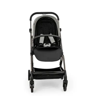 Kanz Smart Çift Yönlü Tek Elle Kapanır Kompakt Travel Sistem Bebek Arabası Gri - 12