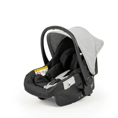 Kanz Smart Çift Yönlü Tek Elle Kapanır Kompakt Travel Sistem Bebek Arabası Gri - 7