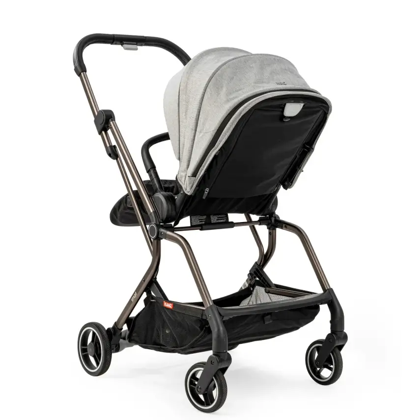 Kanz Smart Çift Yönlü Tek Elle Kapanır Kompakt Travel Sistem Bebek Arabası Gri - 27