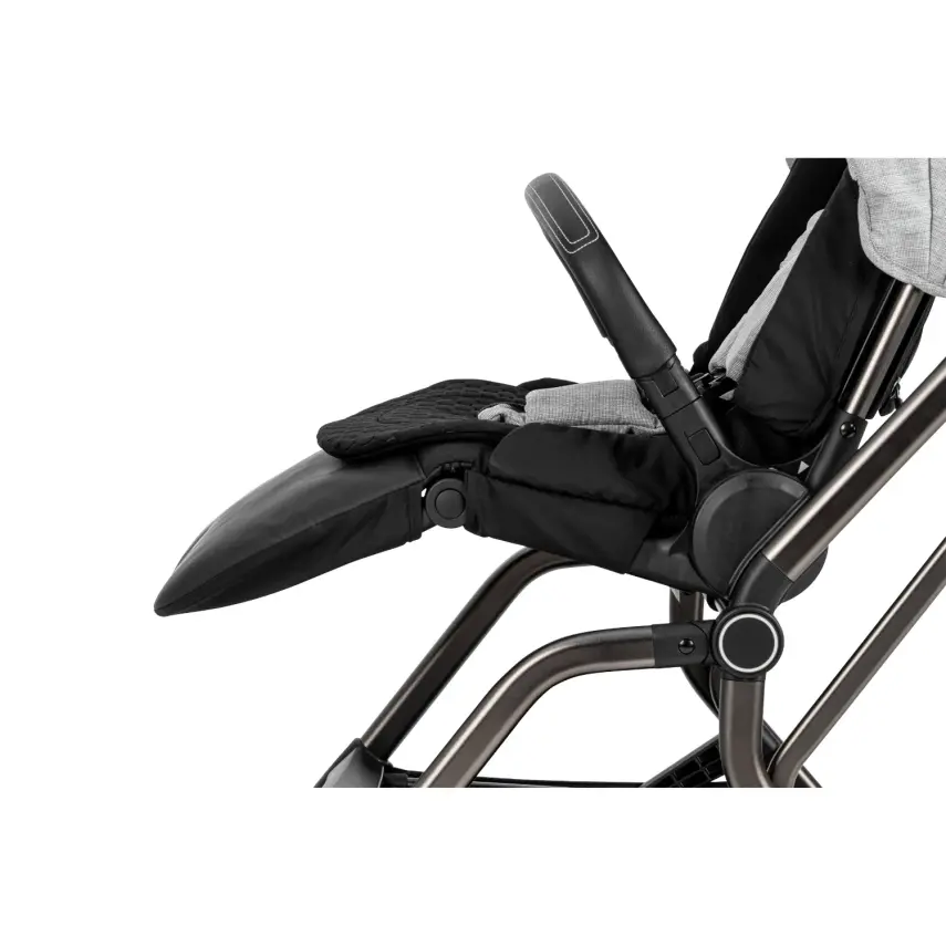 Kanz Smart Çift Yönlü Tek Elle Kapanır Kompakt Travel Sistem Bebek Arabası Gri - 29
