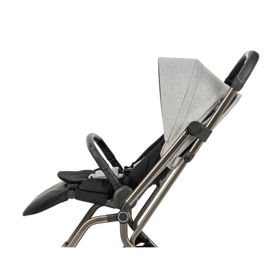 Kanz Smart Çift Yönlü Tek Elle Kapanır Kompakt Travel Sistem Bebek Arabası Gri - 32