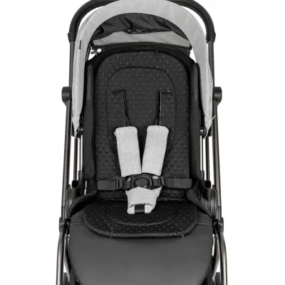 Kanz Smart Çift Yönlü Tek Elle Kapanır Kompakt Travel Sistem Bebek Arabası Gri - 35