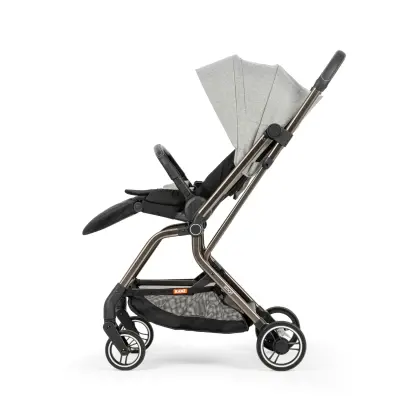 Kanz Smart Çift Yönlü Tek Elle Kapanır Kompakt Travel Sistem Bebek Arabası Gri - 10