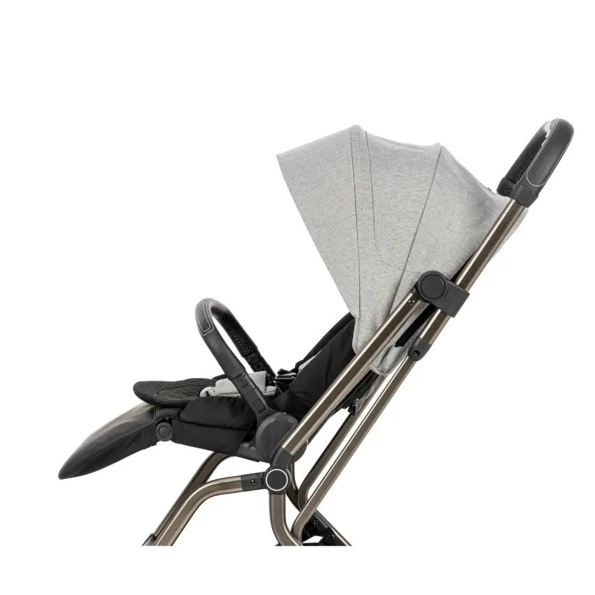 Kanz Smart Çift Yönlü Tek Elle Kapanır Kompakt Travel Sistem Bebek Arabası Gri - 23