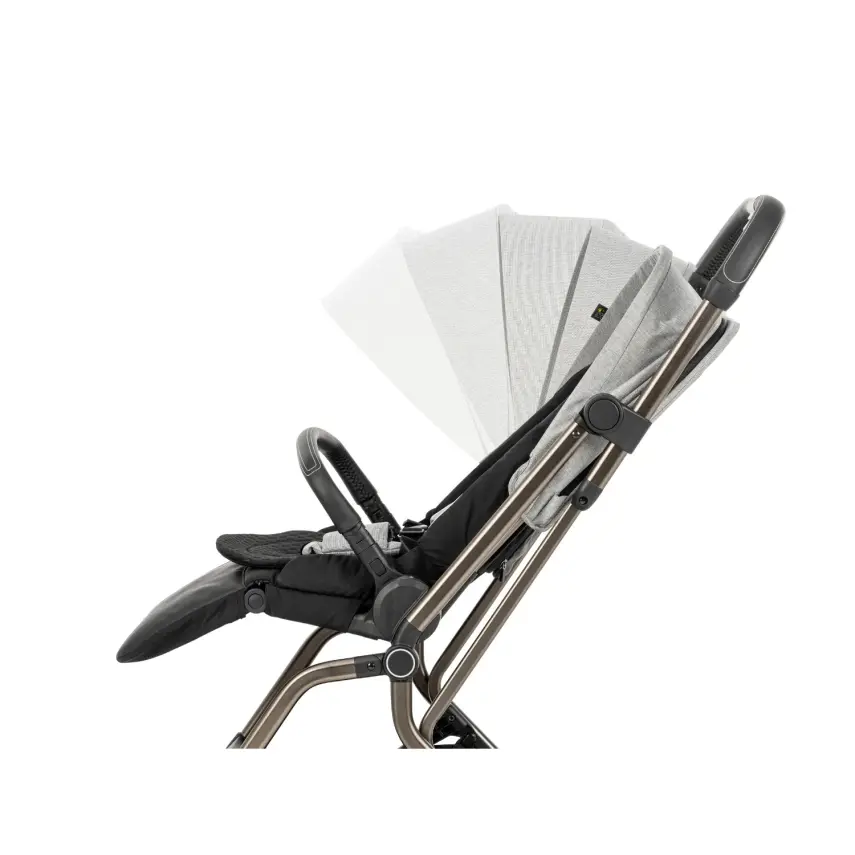 Kanz Smart Çift Yönlü Tek Elle Kapanır Kompakt Travel Sistem Bebek Arabası Gri - 15