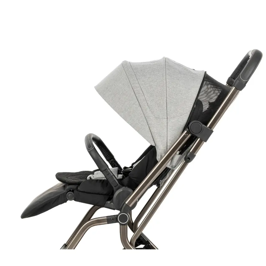 Kanz Smart Çift Yönlü Tek Elle Kapanır Kompakt Travel Sistem Bebek Arabası Gri - 20