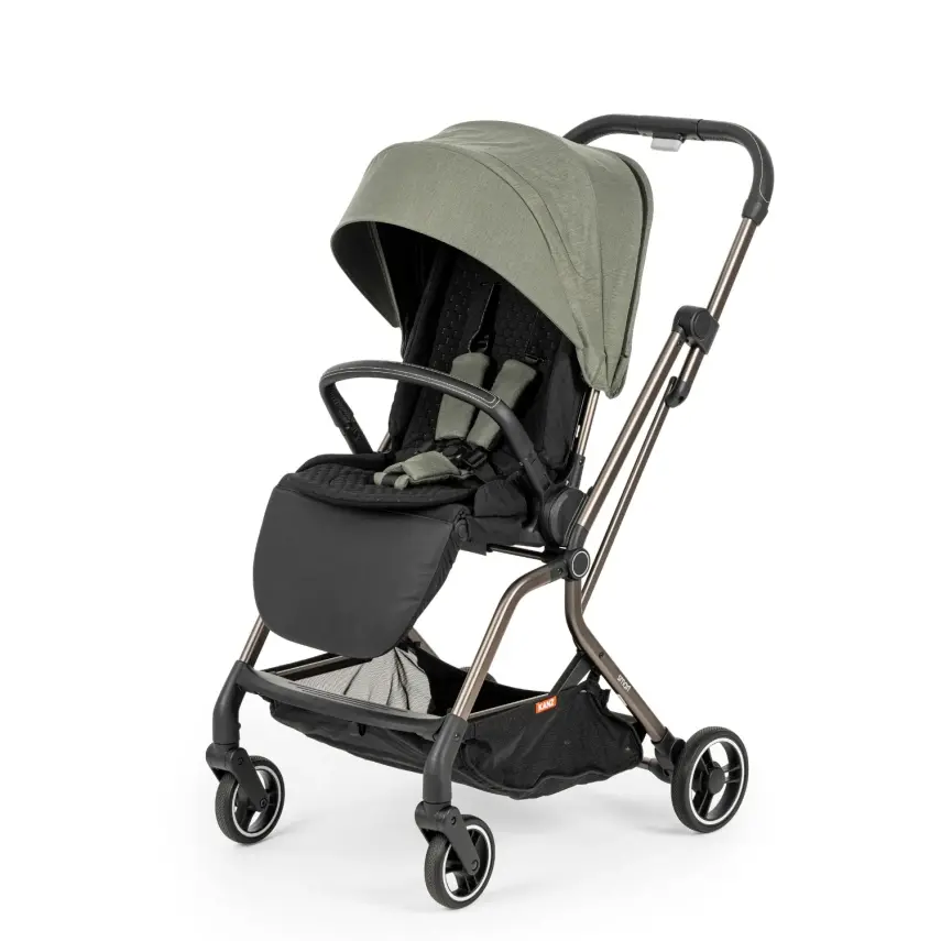 Kanz Smart Çift Yönlü Tek Elle Kapanır Kompakt Travel Sistem Bebek Arabası Yeşil - 2
