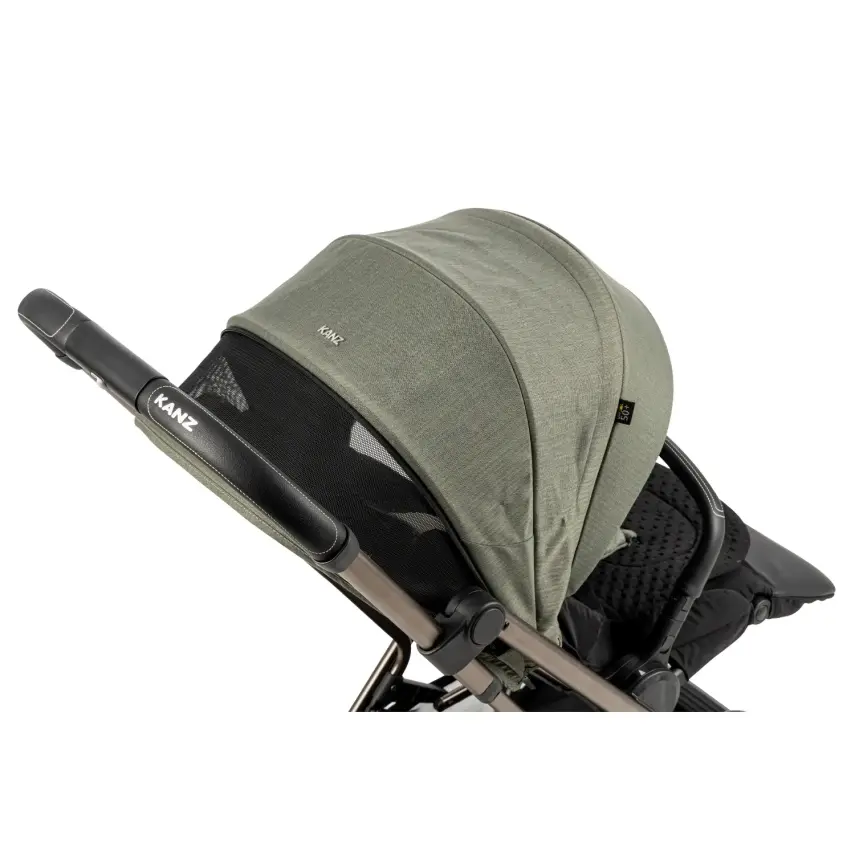 Kanz Smart Çift Yönlü Tek Elle Kapanır Kompakt Travel Sistem Bebek Arabası Yeşil - 17