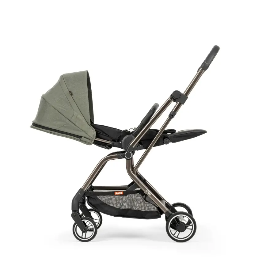 Kanz Smart Çift Yönlü Tek Elle Kapanır Kompakt Travel Sistem Bebek Arabası Yeşil - 18