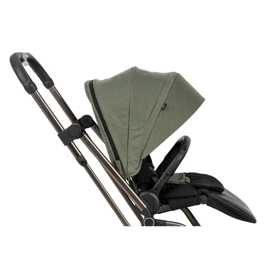 Kanz Smart Çift Yönlü Tek Elle Kapanır Kompakt Travel Sistem Bebek Arabası Yeşil - 21