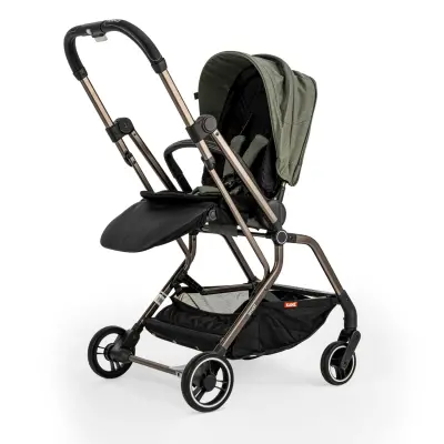 Kanz Smart Çift Yönlü Tek Elle Kapanır Kompakt Travel Sistem Bebek Arabası Yeşil - 26