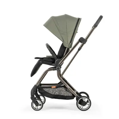 Kanz Smart Çift Yönlü Tek Elle Kapanır Kompakt Travel Sistem Bebek Arabası Yeşil - 9