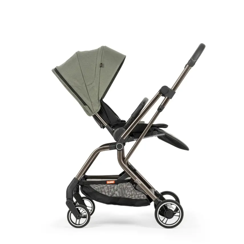 Kanz Smart Çift Yönlü Tek Elle Kapanır Kompakt Travel Sistem Bebek Arabası Yeşil - 16