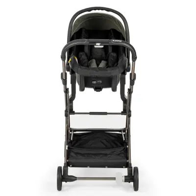 Kanz Smart Çift Yönlü Tek Elle Kapanır Kompakt Travel Sistem Bebek Arabası Yeşil - 14