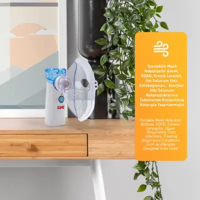 Kanz Taşınabilir Mesh Nebulizatör Şarjlı - 10