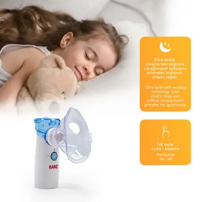 Kanz Taşınabilir Mesh Nebulizatör Şarjlı - 2